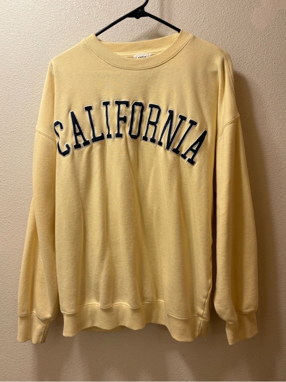 Reflex Yellow "California" Crewneck Sweatshirt